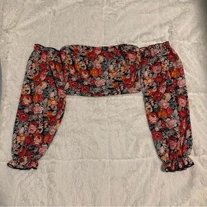 Floral Off The Shoulder Top
